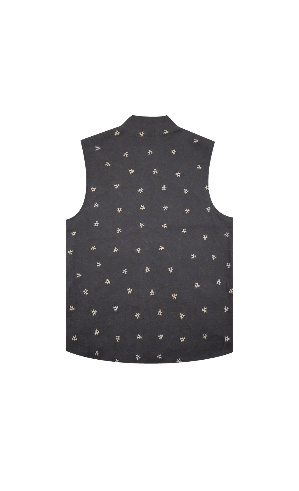 Monogram vest - Washed black
