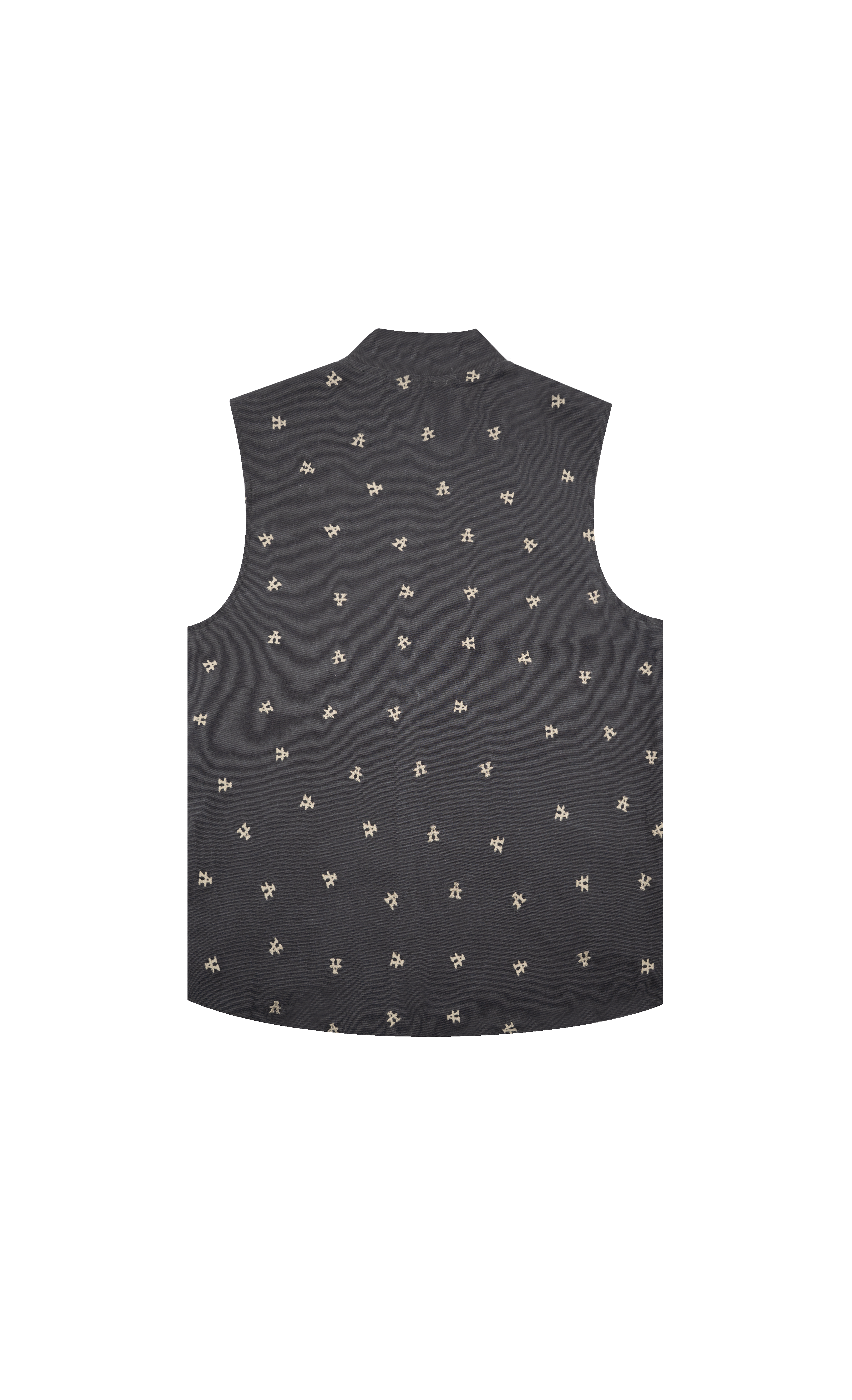 Monogram vest - Washed black