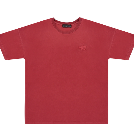 Stone Washed T-Shirt - Red