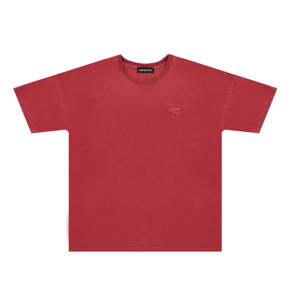 Stone Washed T-Shirt - Red
