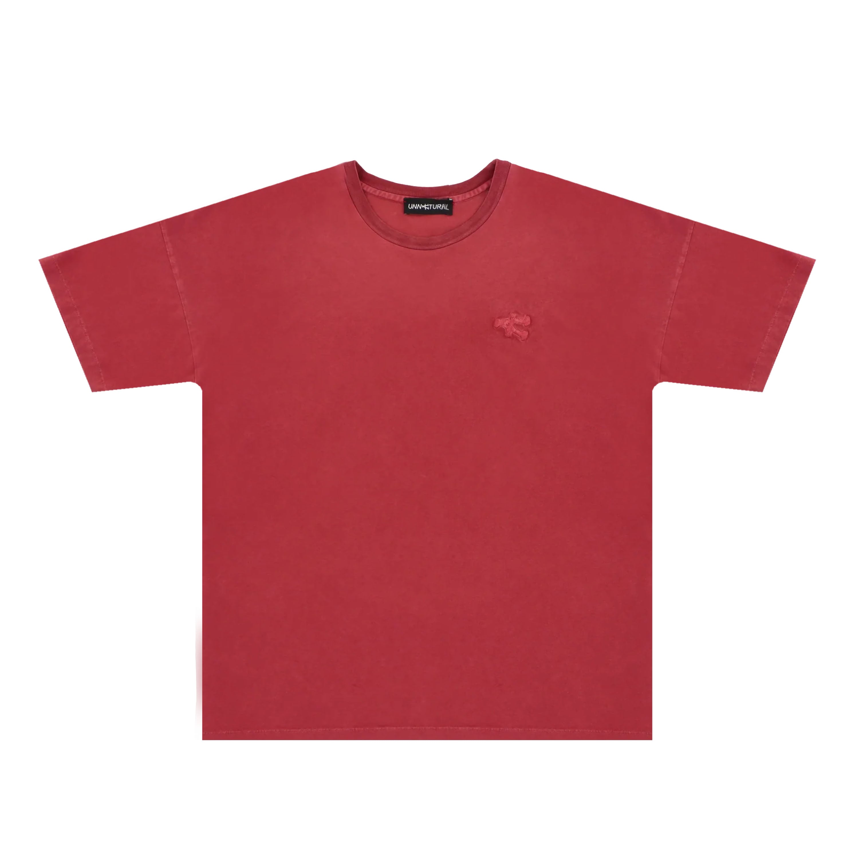 Stone Washed T-Shirt - Red