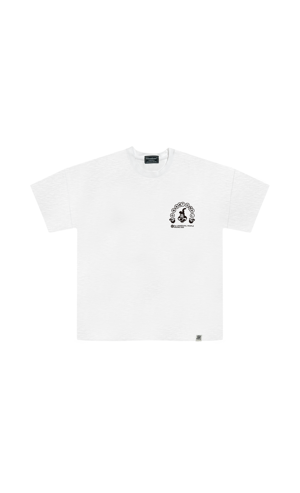 Unnatural in the street - White flamed cotton