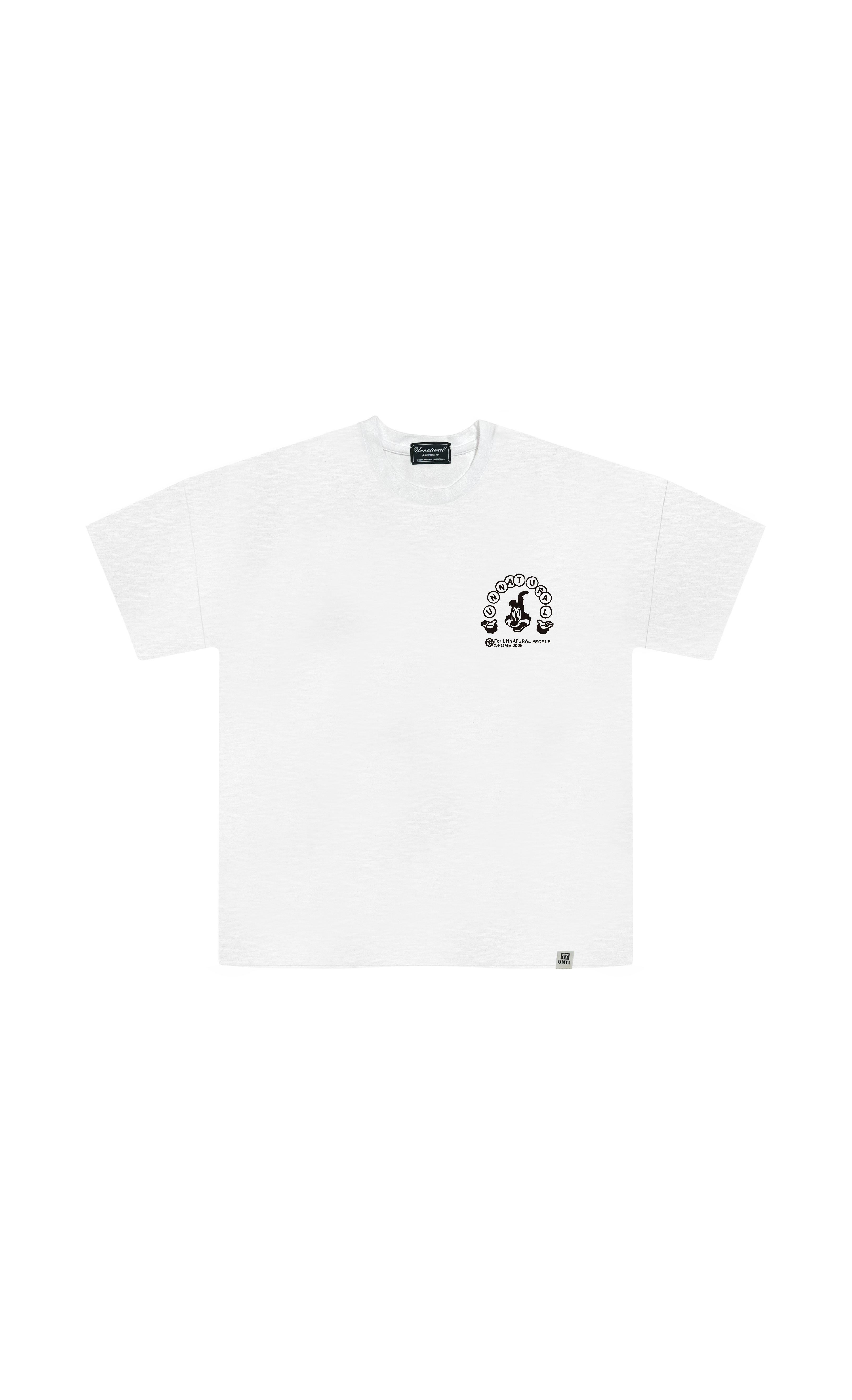Unnatural in the street - White flamed cotton