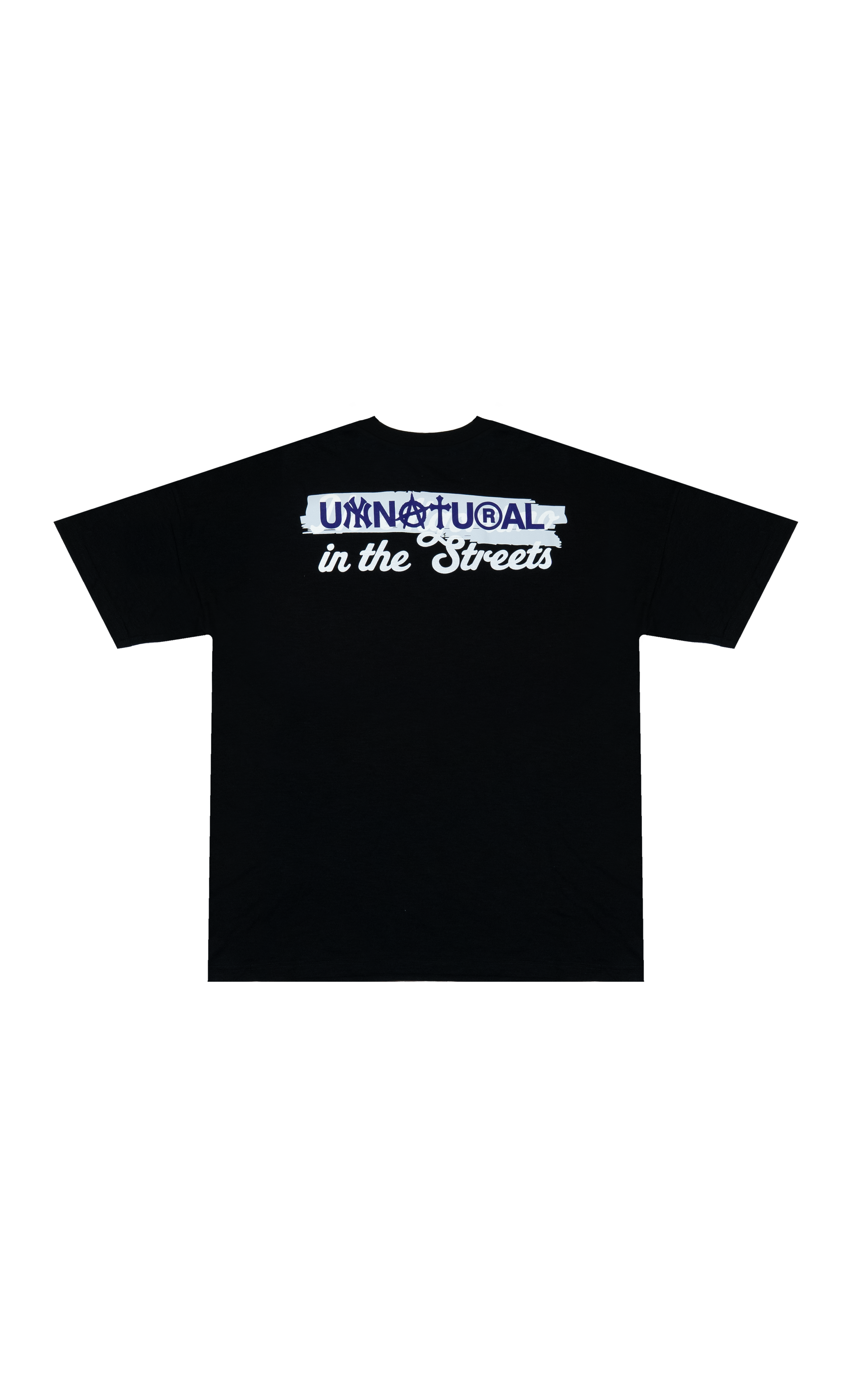 Unnatural in the street - Black flamed cotton