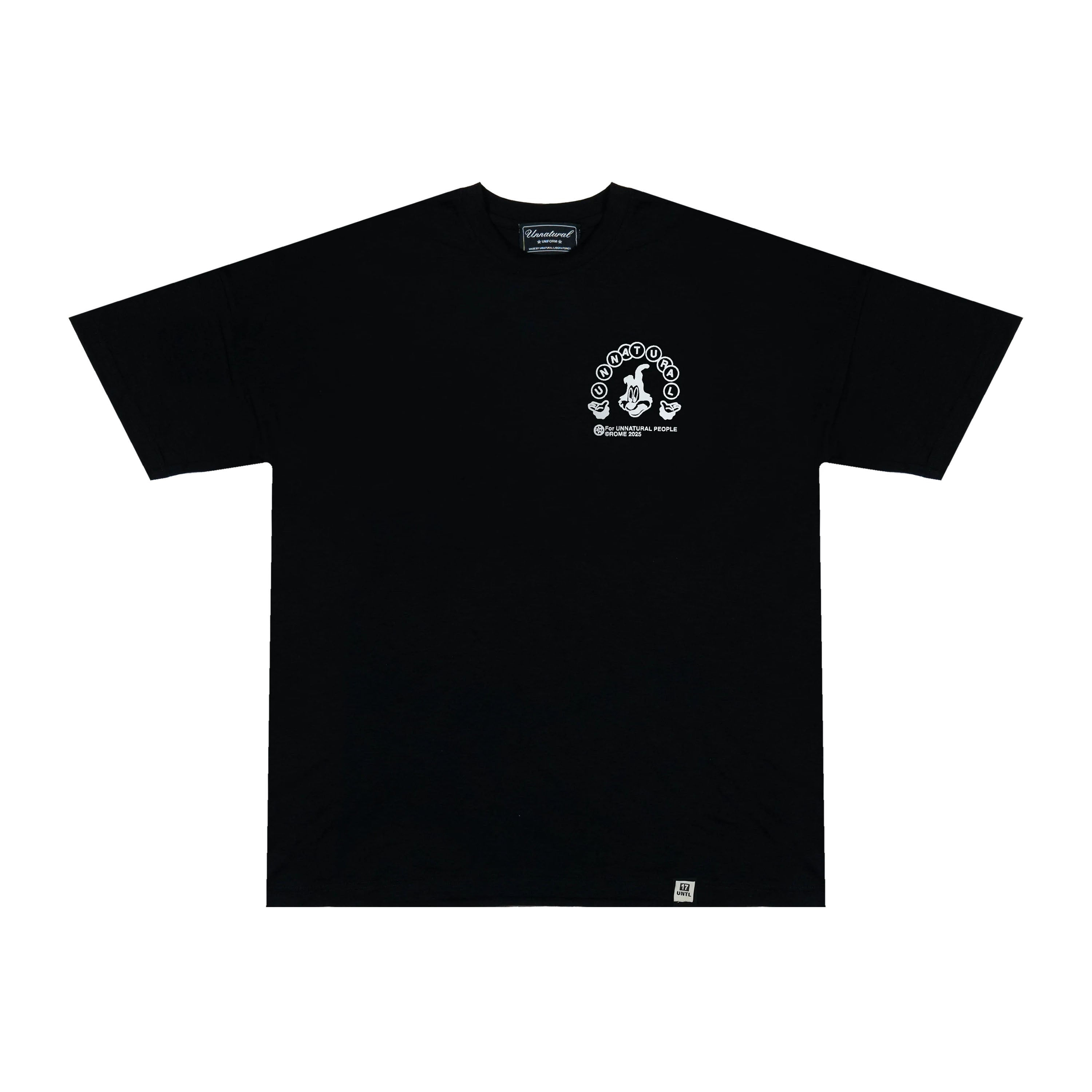 Unnatural in the street - Black flamed cotton