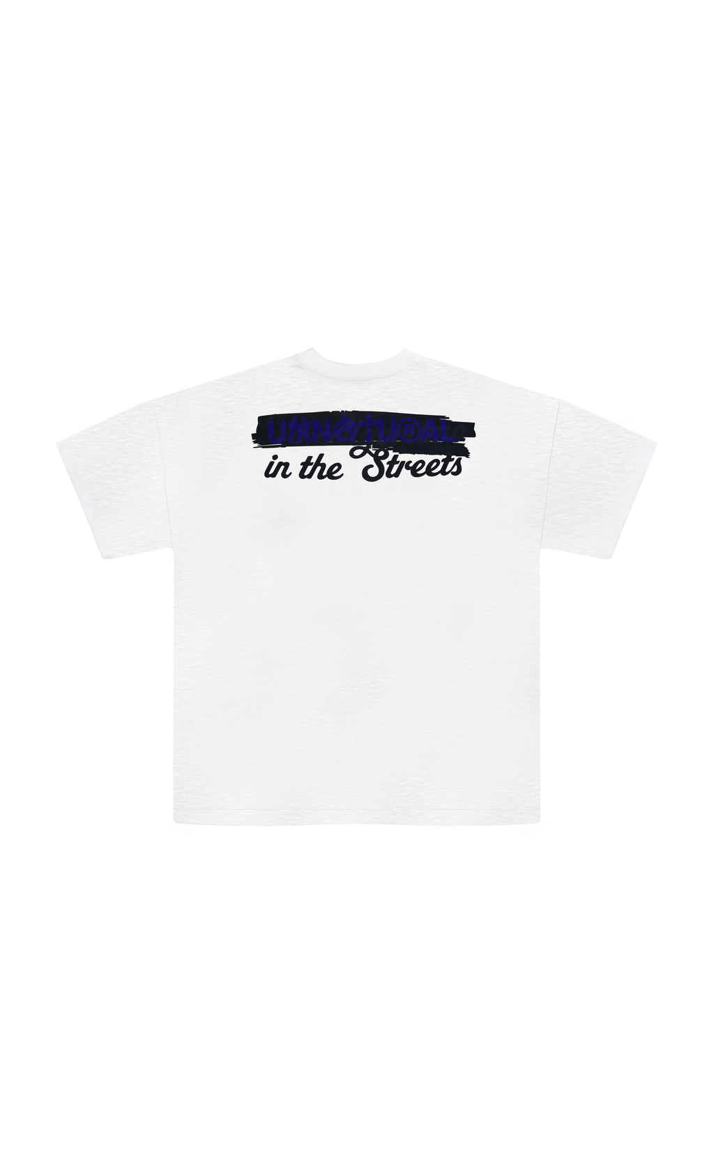Unnatural in the street - White flamed cotton