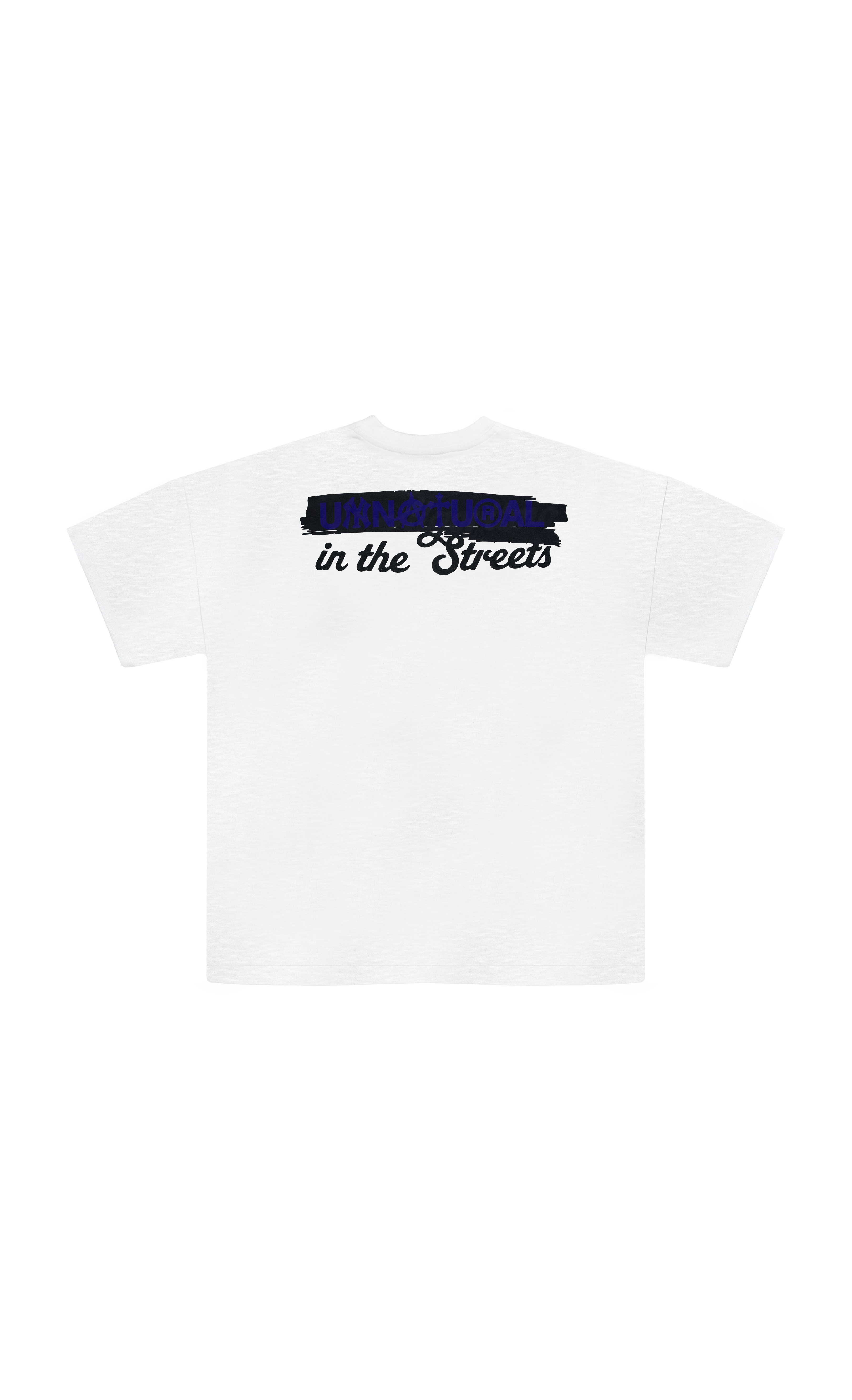 Unnatural in the street - White flamed cotton