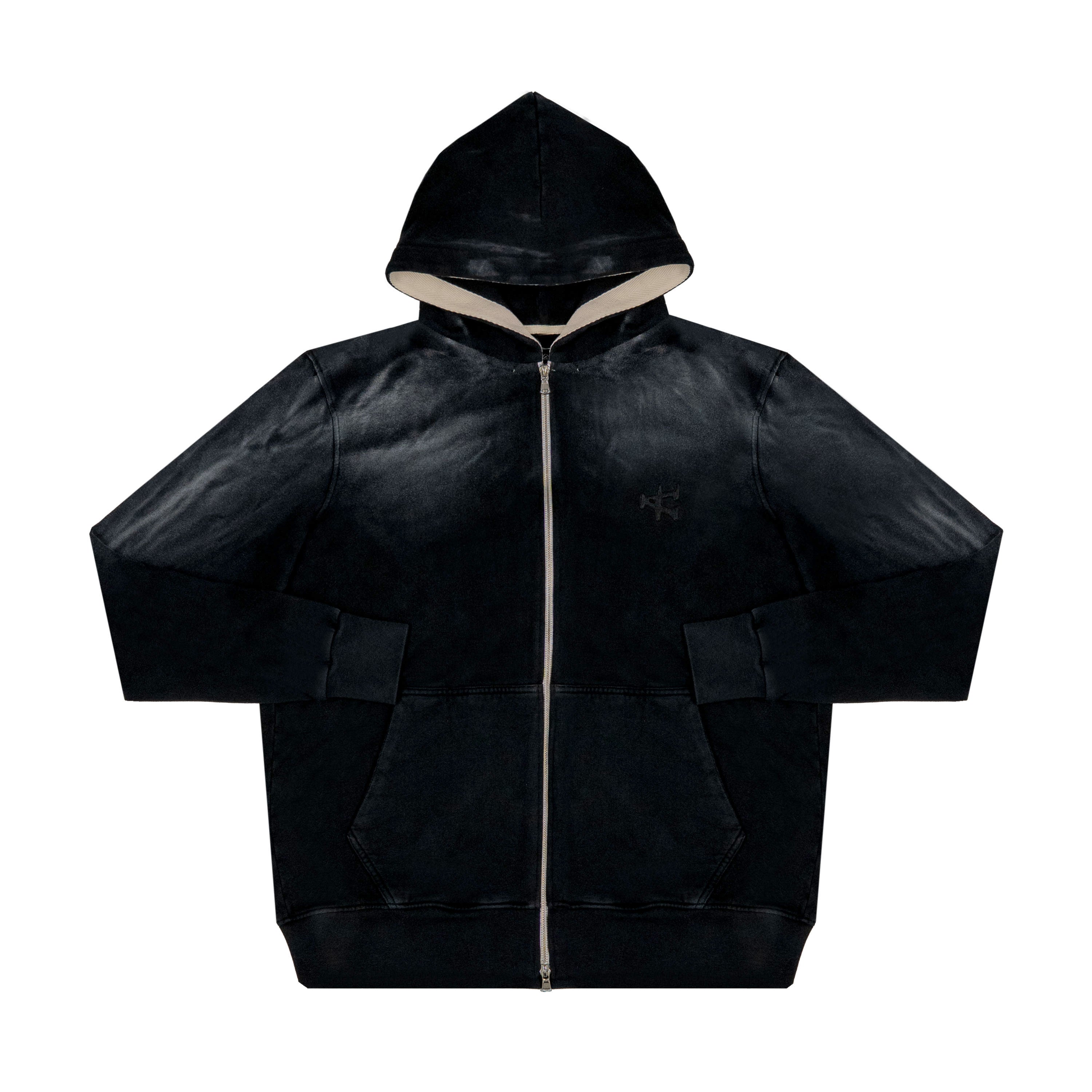 Full-Zip Hoodie - Solar Black