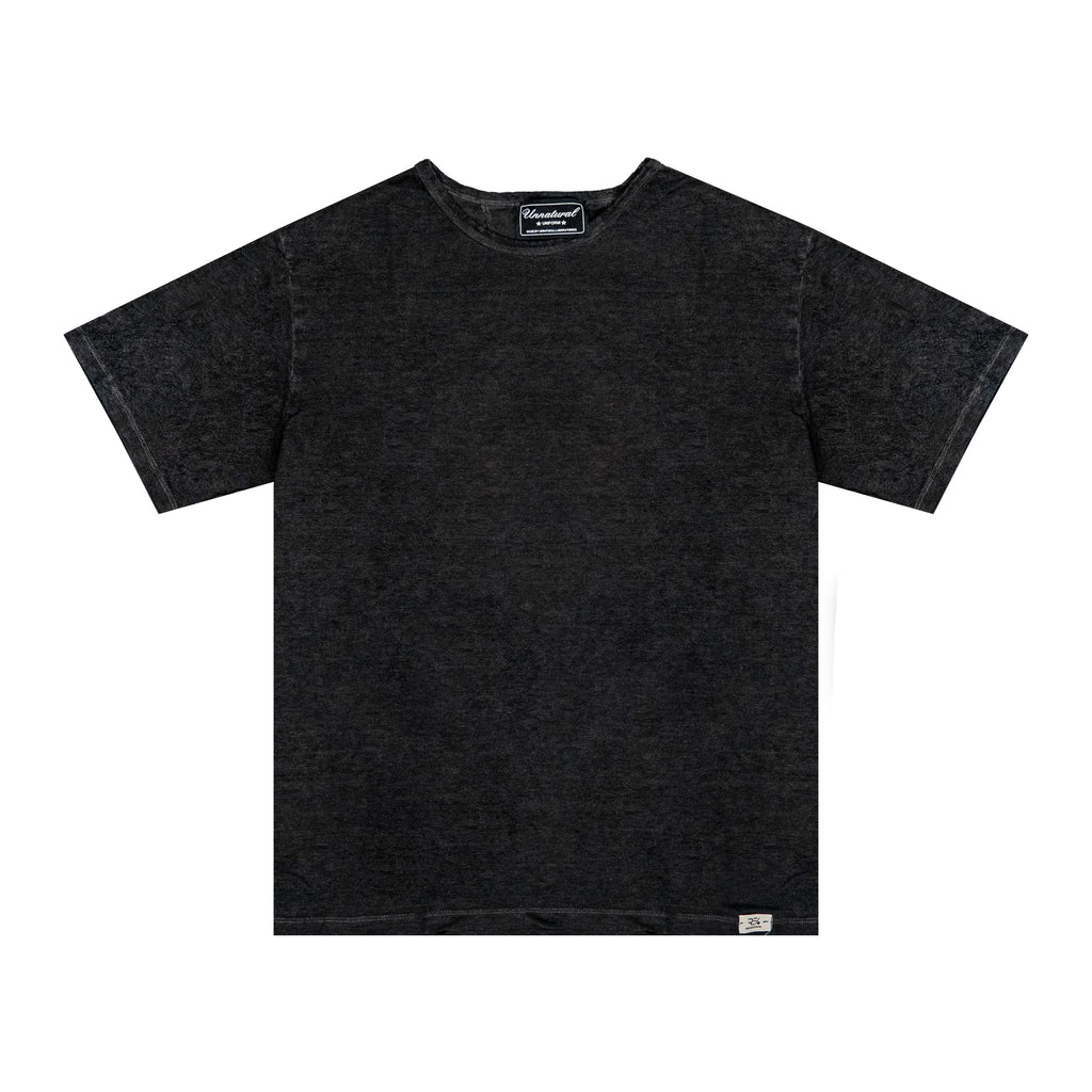 UNNATURAL X RE Hemp Tee - Raw Carbon