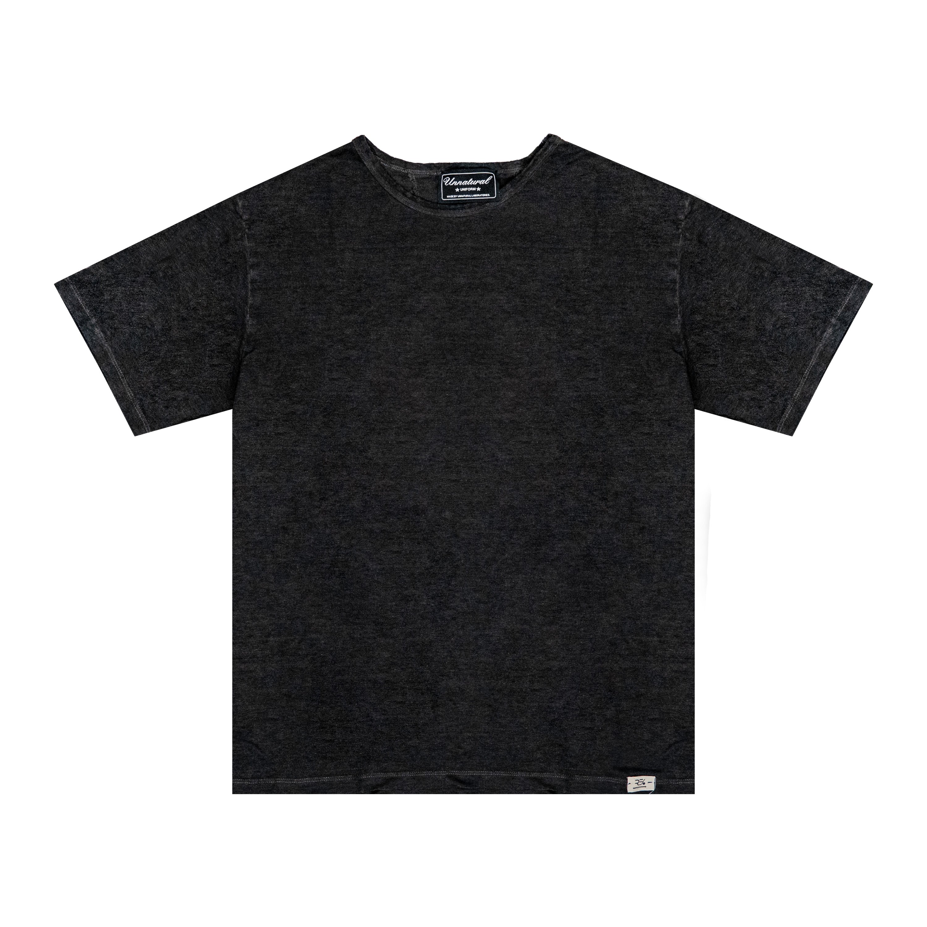 UNNATURAL X RE Hemp Tee - Raw Carbon