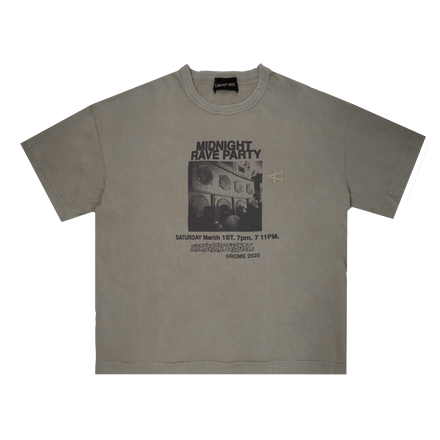 Techno Illegal Vintage T-shirt - Olive Grey