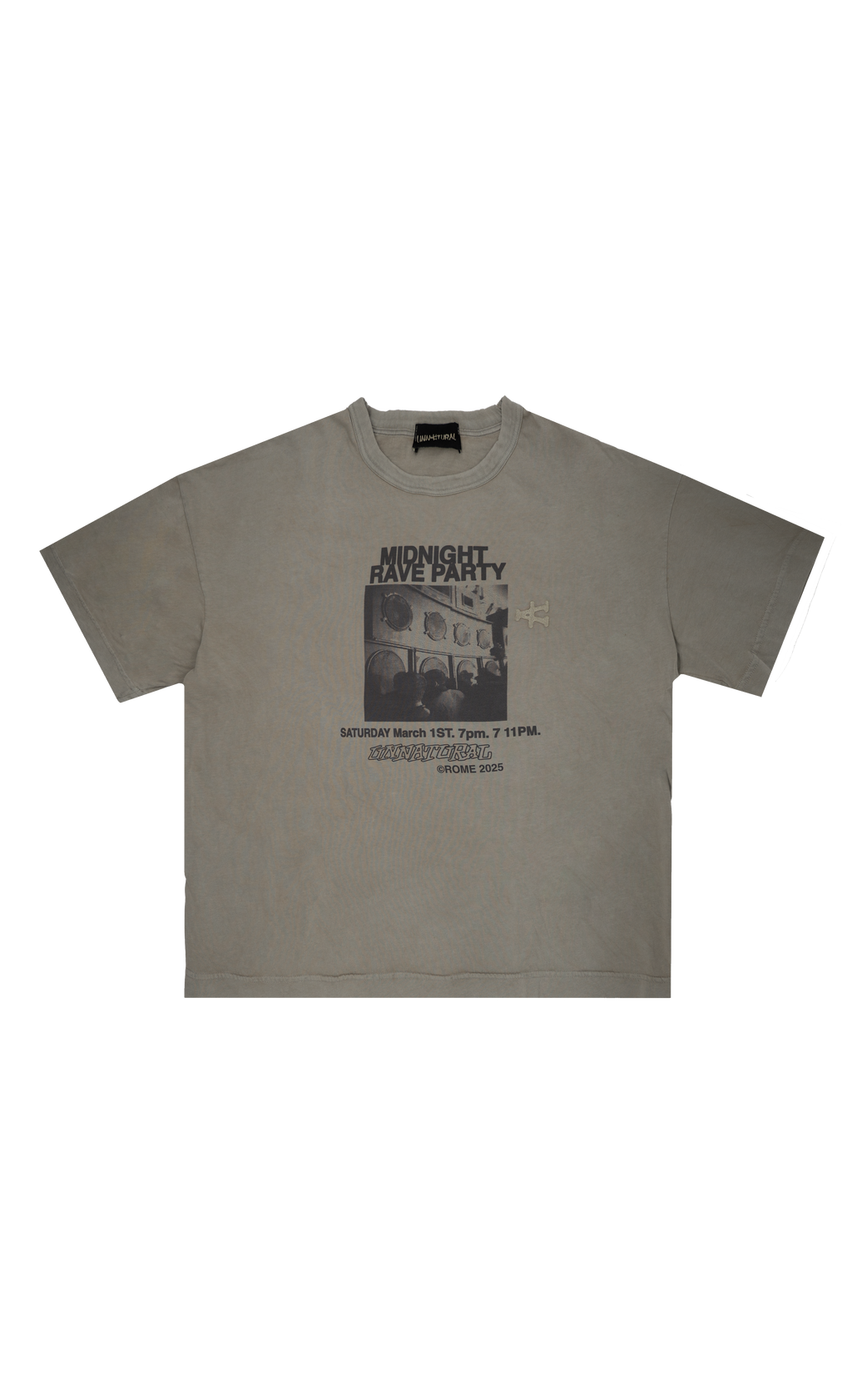 Tekno illegal Vintage T-shirt - Olive Grey
