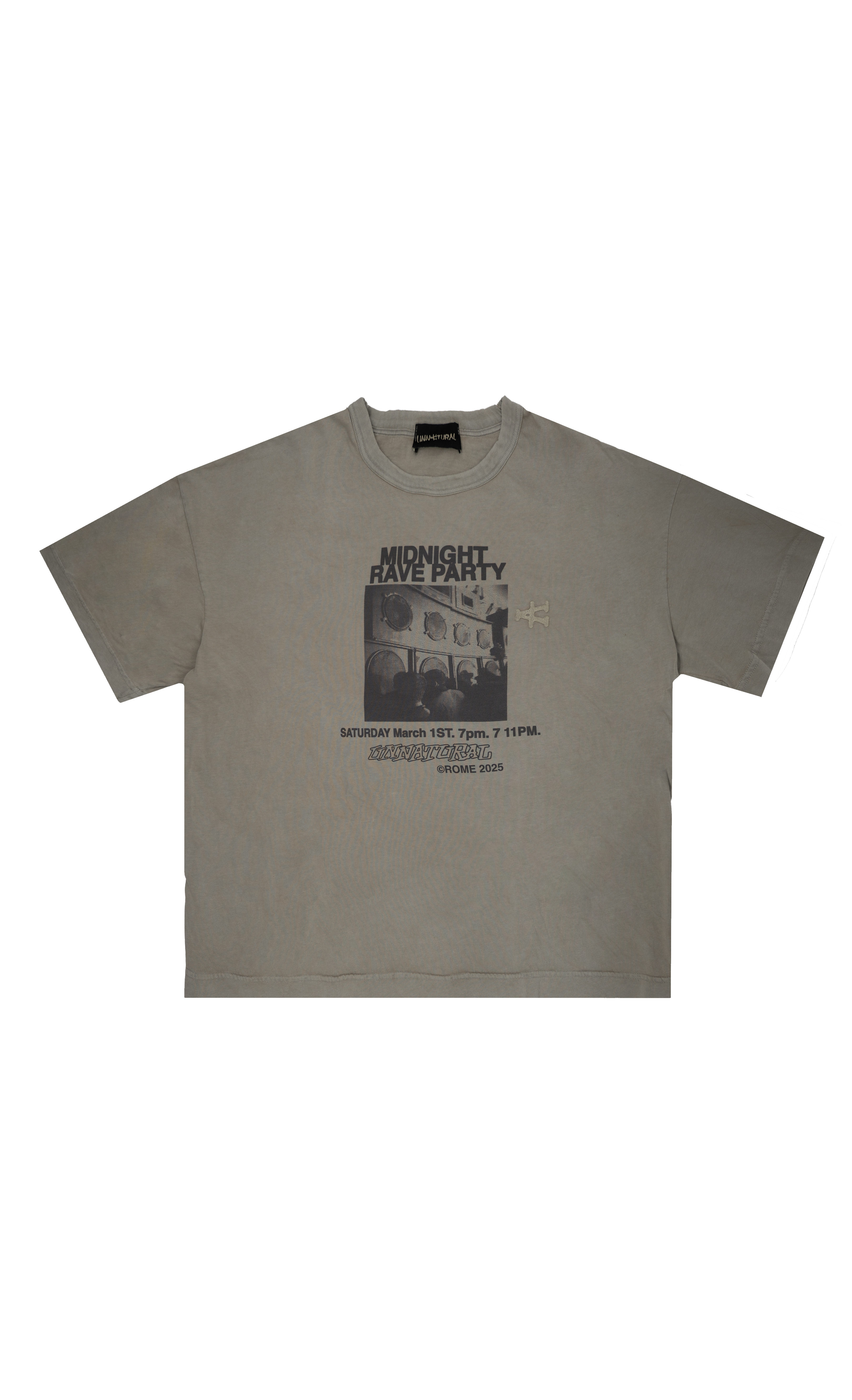 Tekno illegal Vintage T-shirt - Olive Grey