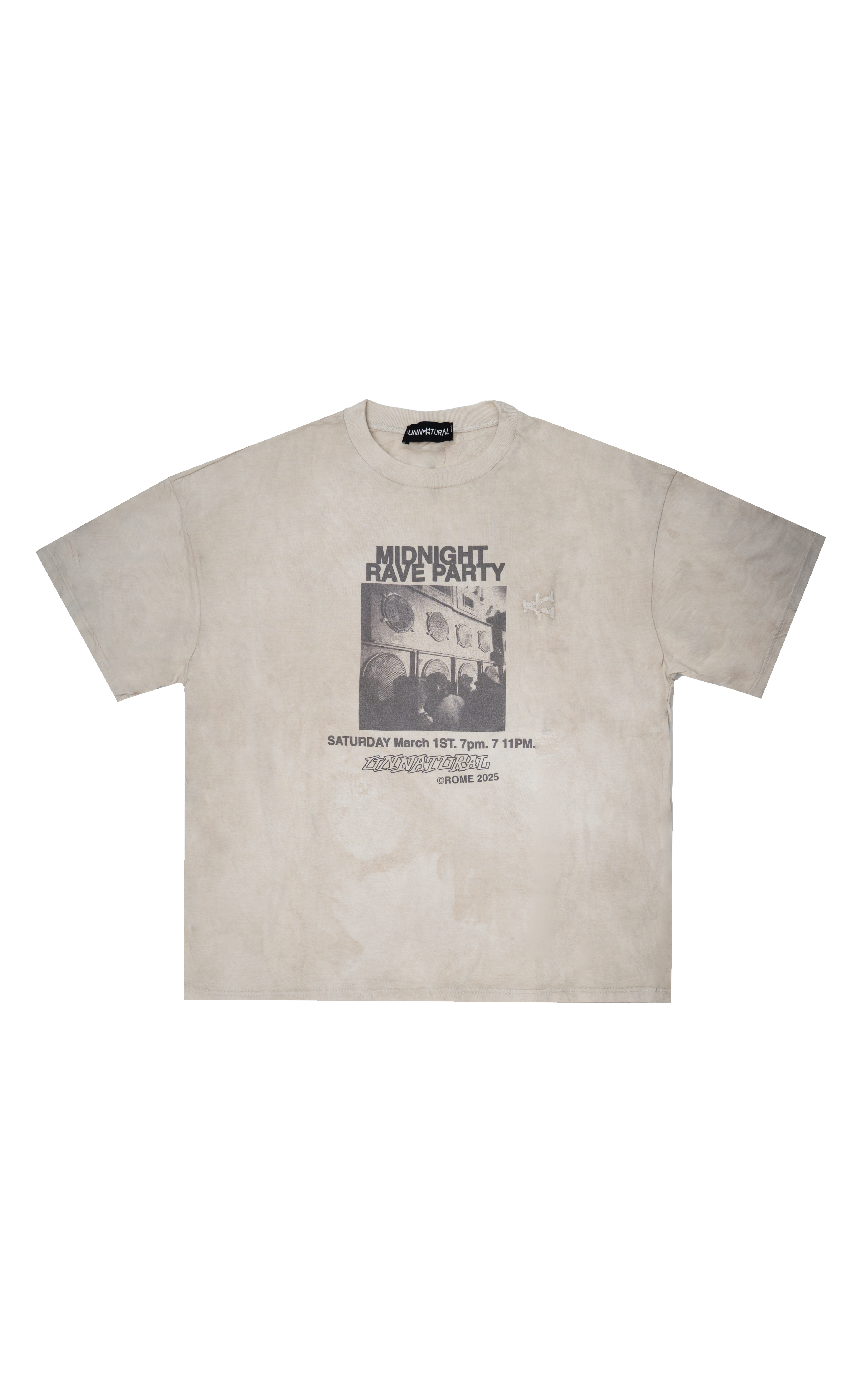 Tekno illegal Vintage T-shirt - Aged Beige