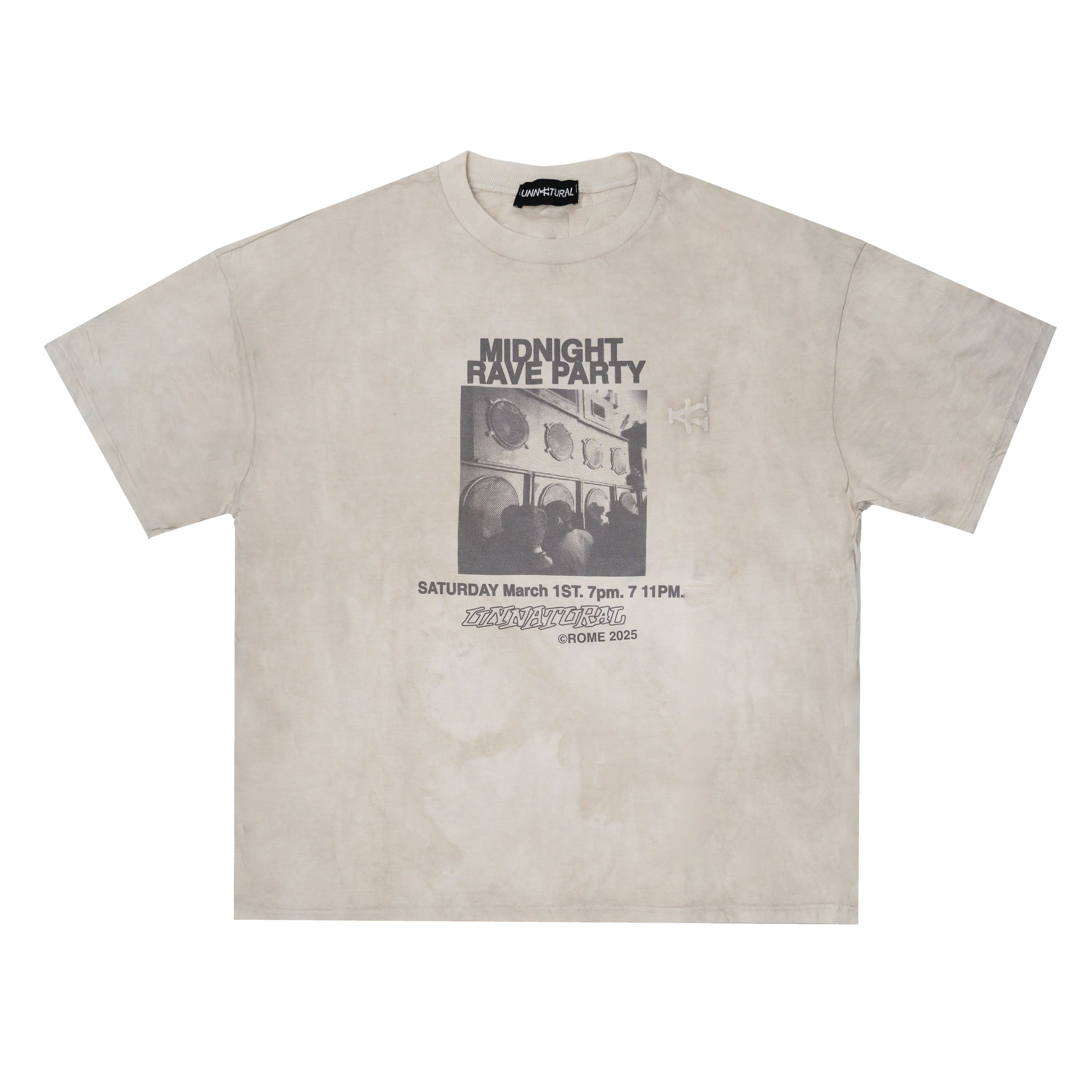 Tekno illegal Vintage T-shirt - Aged Beige