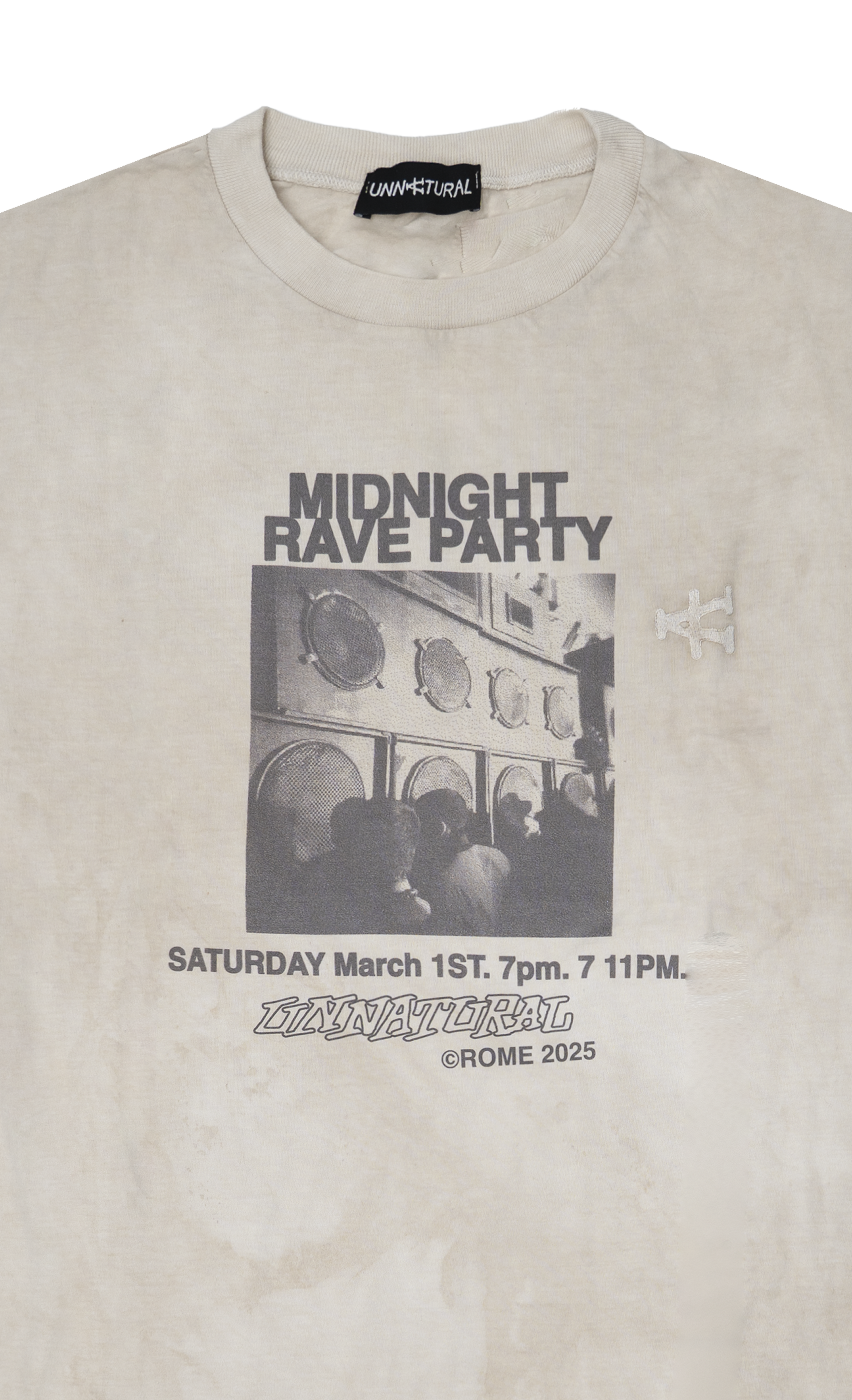 Tekno illegal Vintage T-shirt - Aged Beige