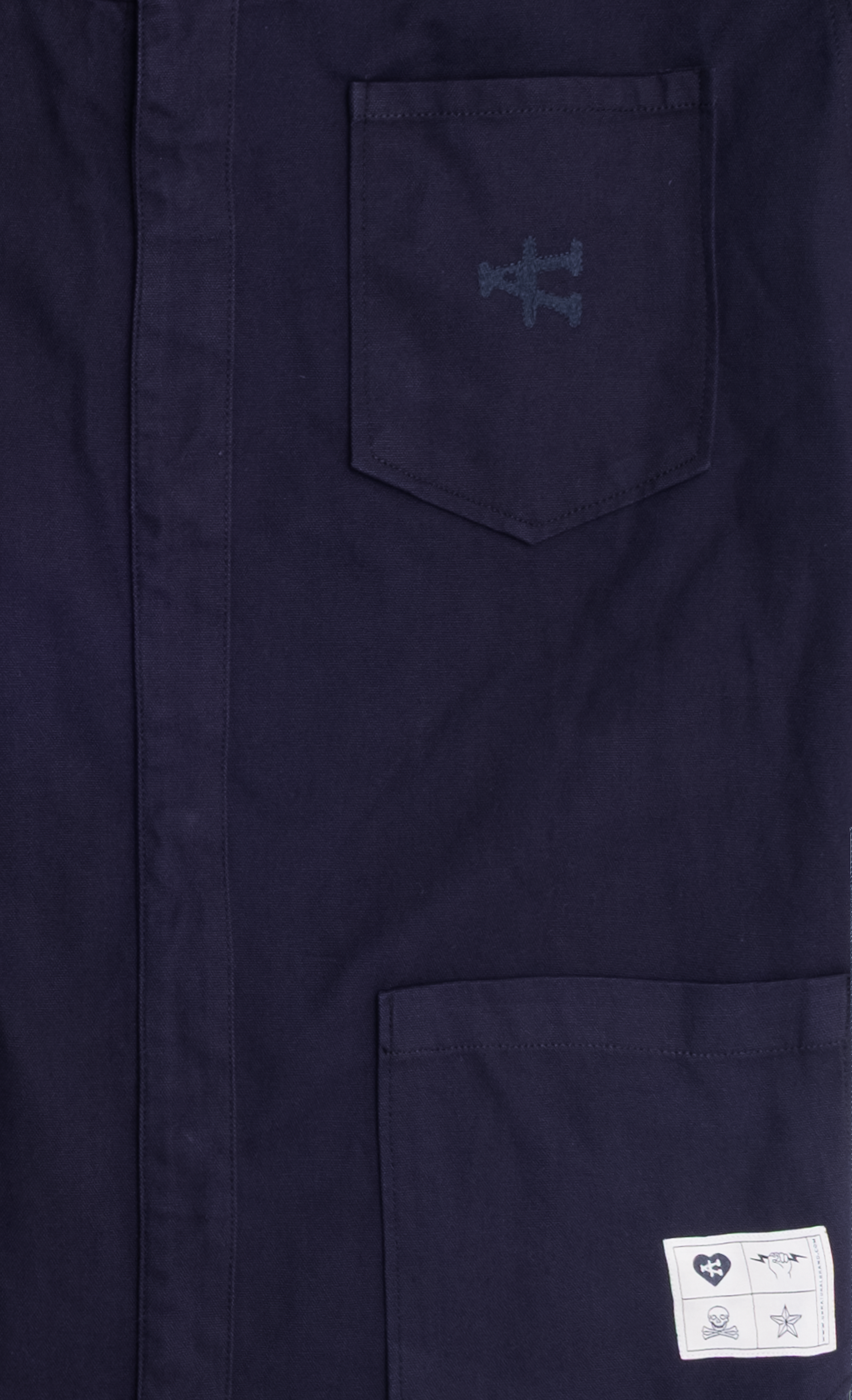 Chrysalis Shirt Over Dark Blue