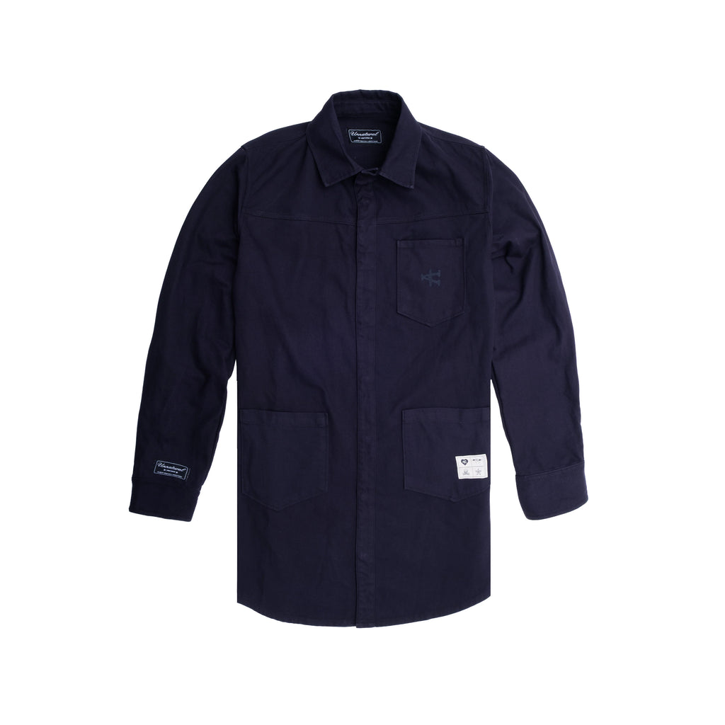 Chrysalis Shirt Over Dark Blue