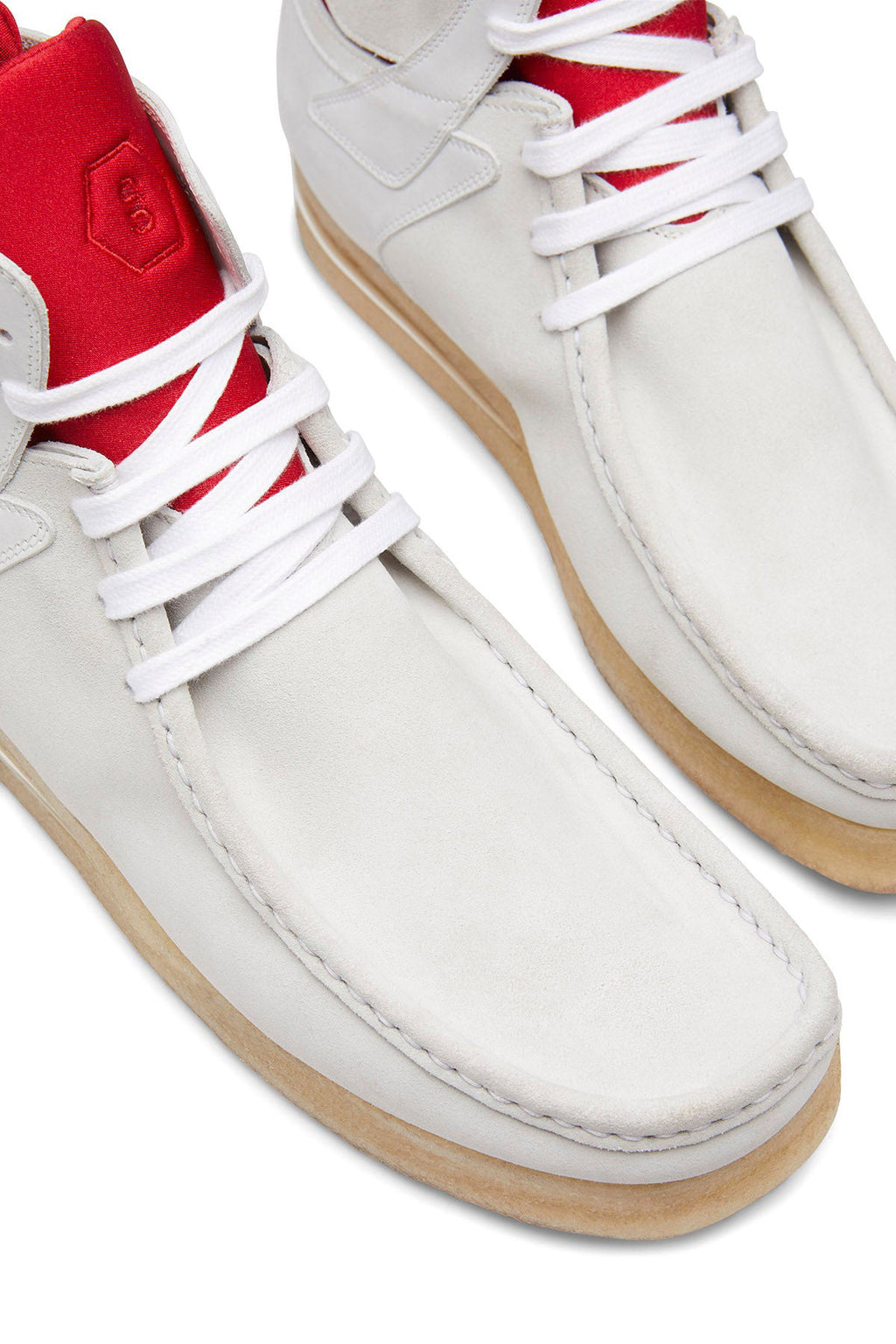 J WALLABEE OFFWHITE-RED