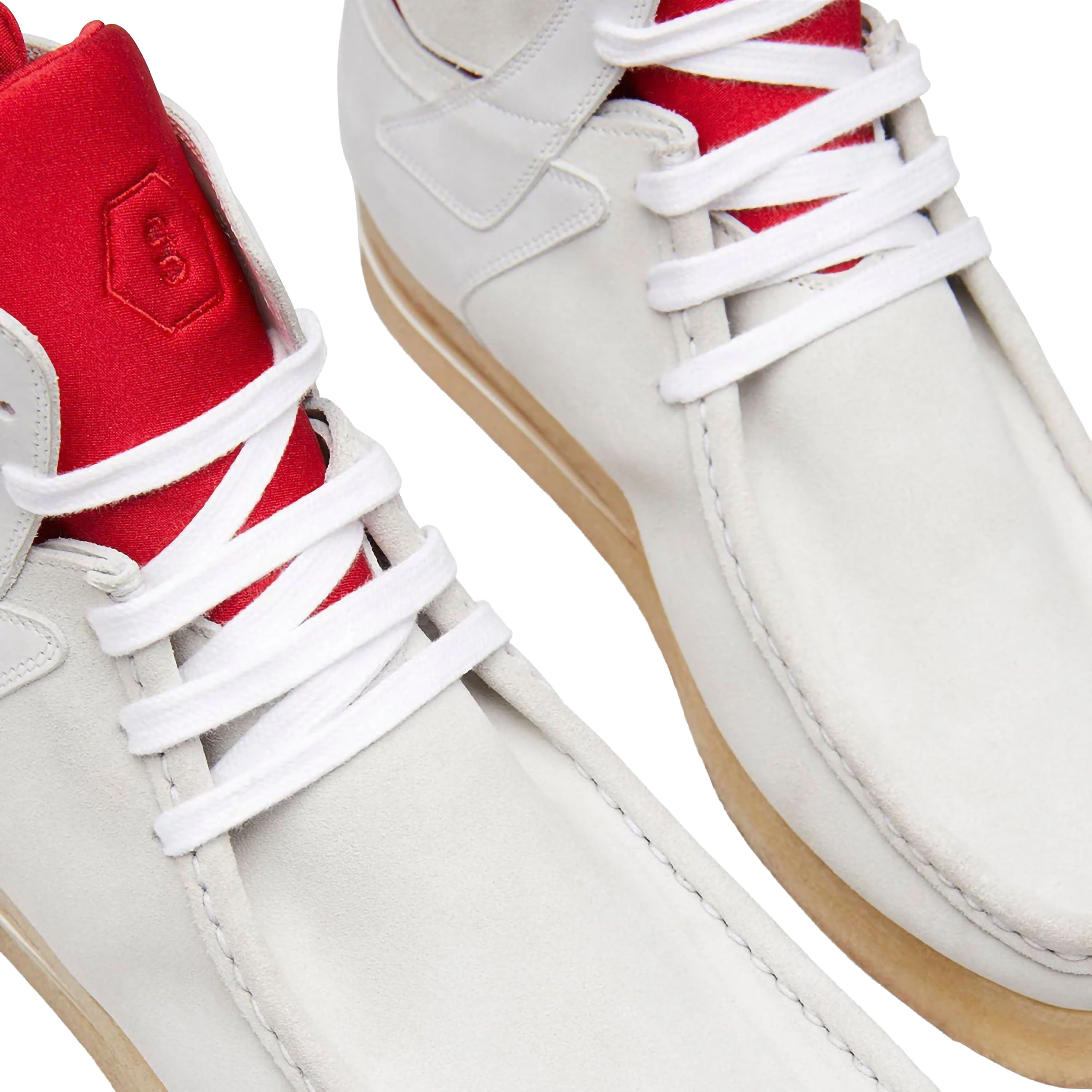 J WALLABEE OFFWHITE-RED