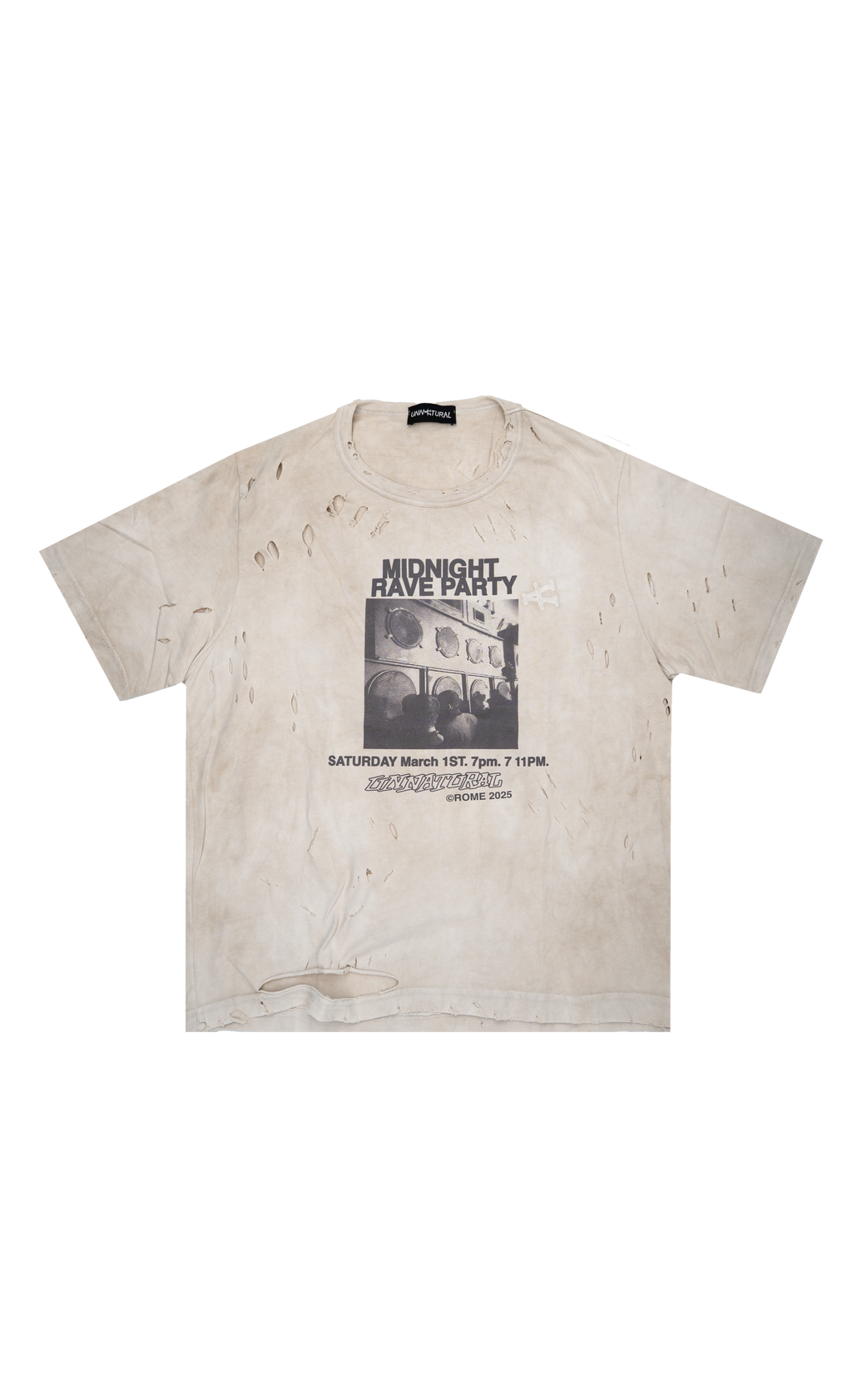 Tekno illegal Vintage T-shirt - Cut Aged