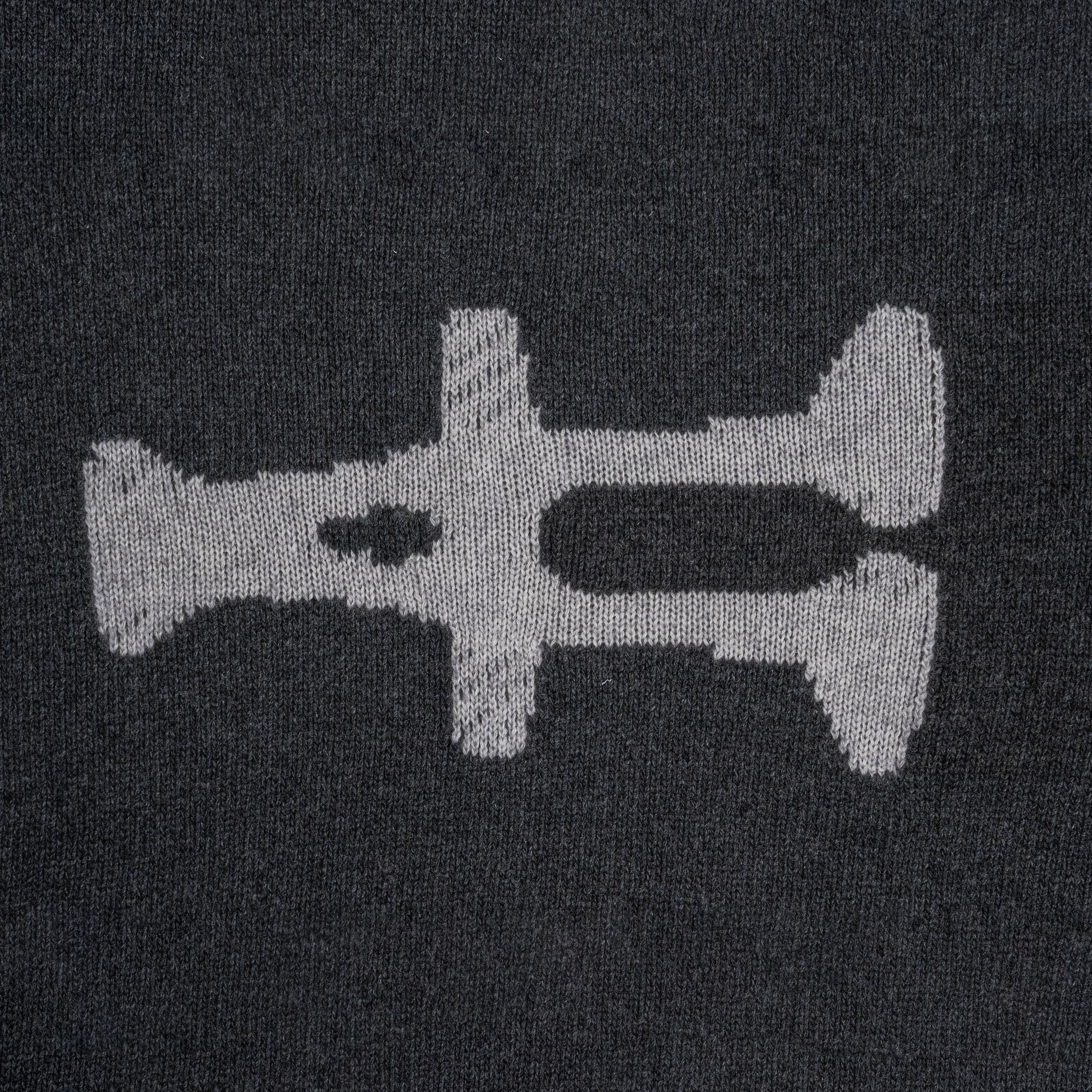 Sweater box logo knit