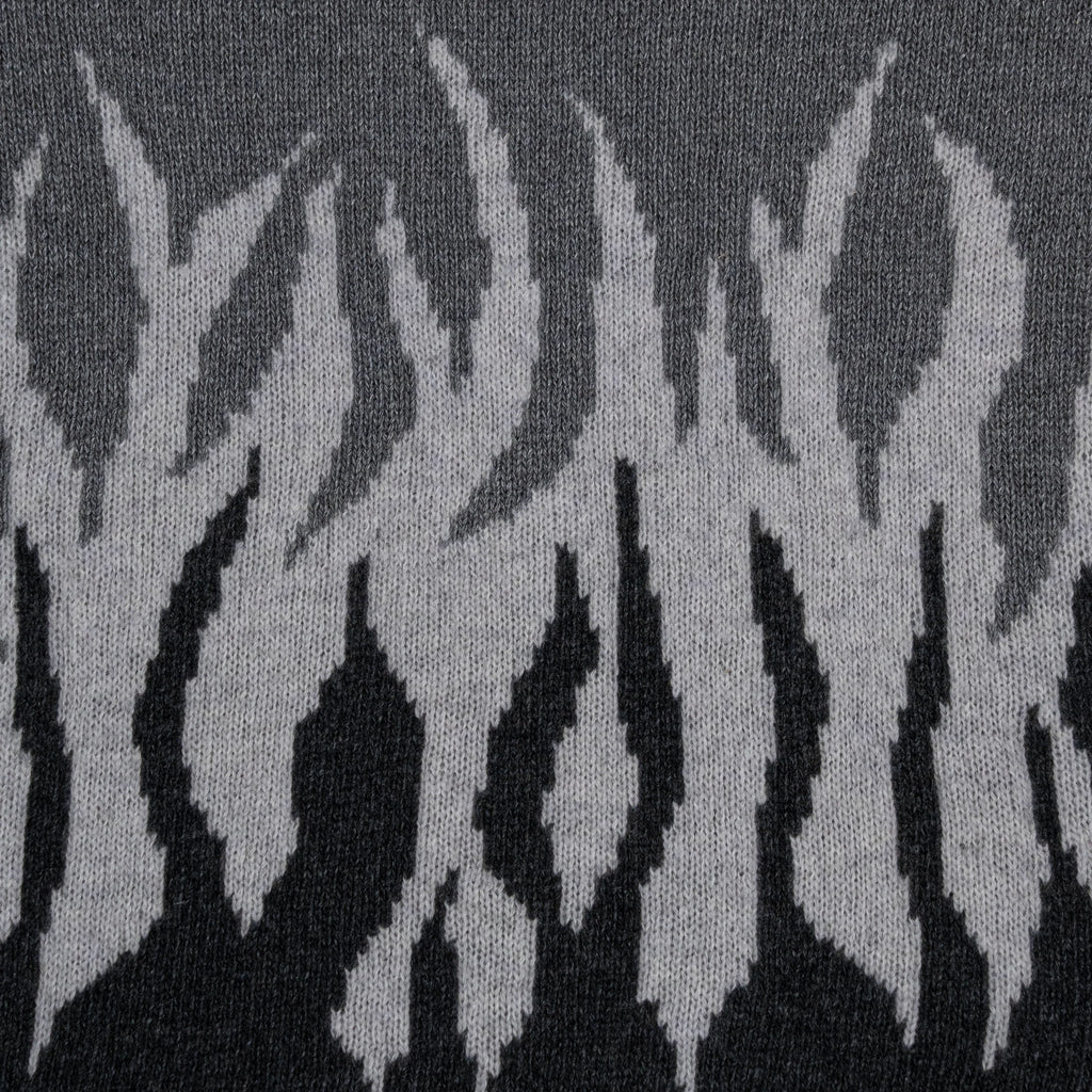 Sweater Jacquard Flame Knit