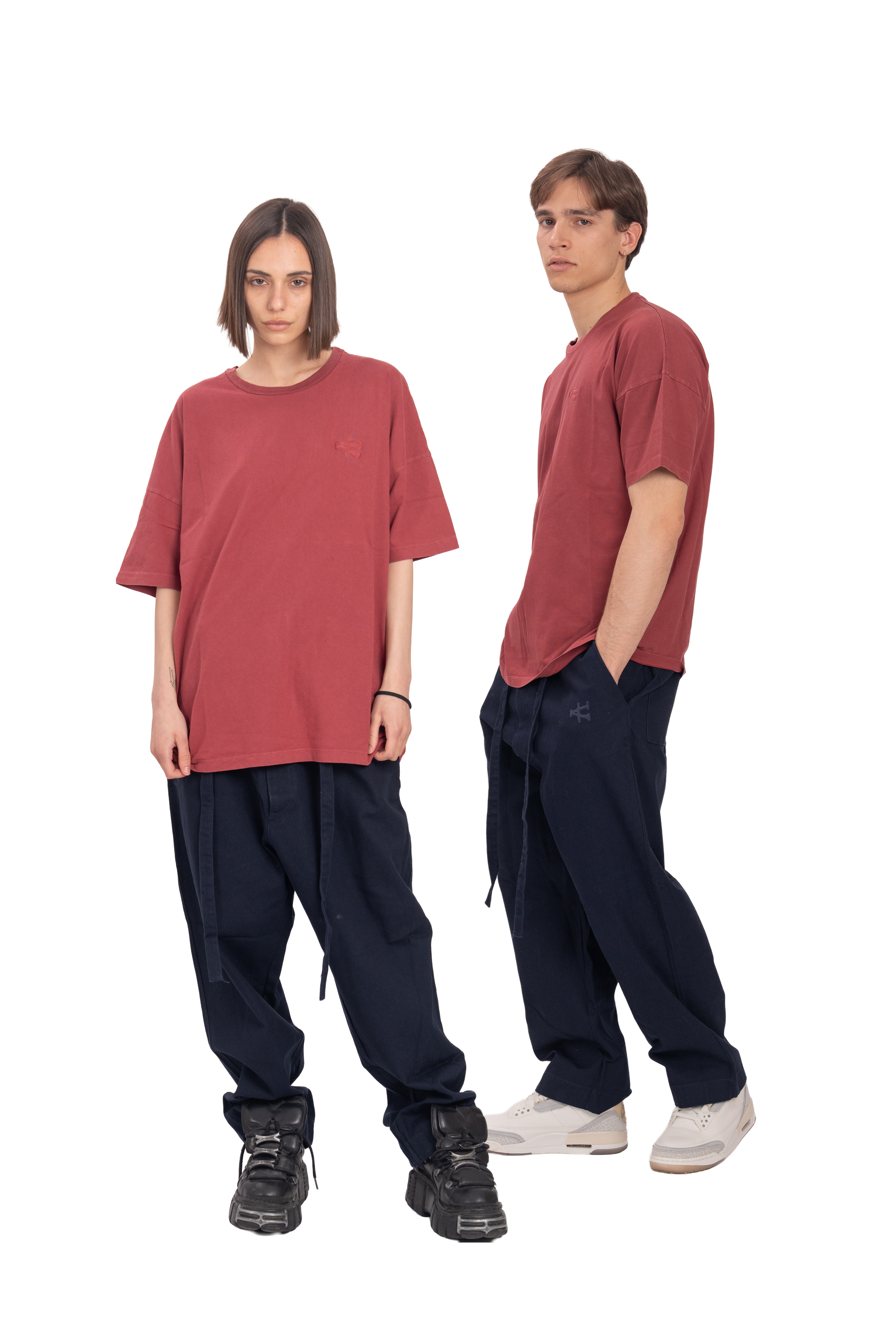 Stone Washed T-Shirt - Red