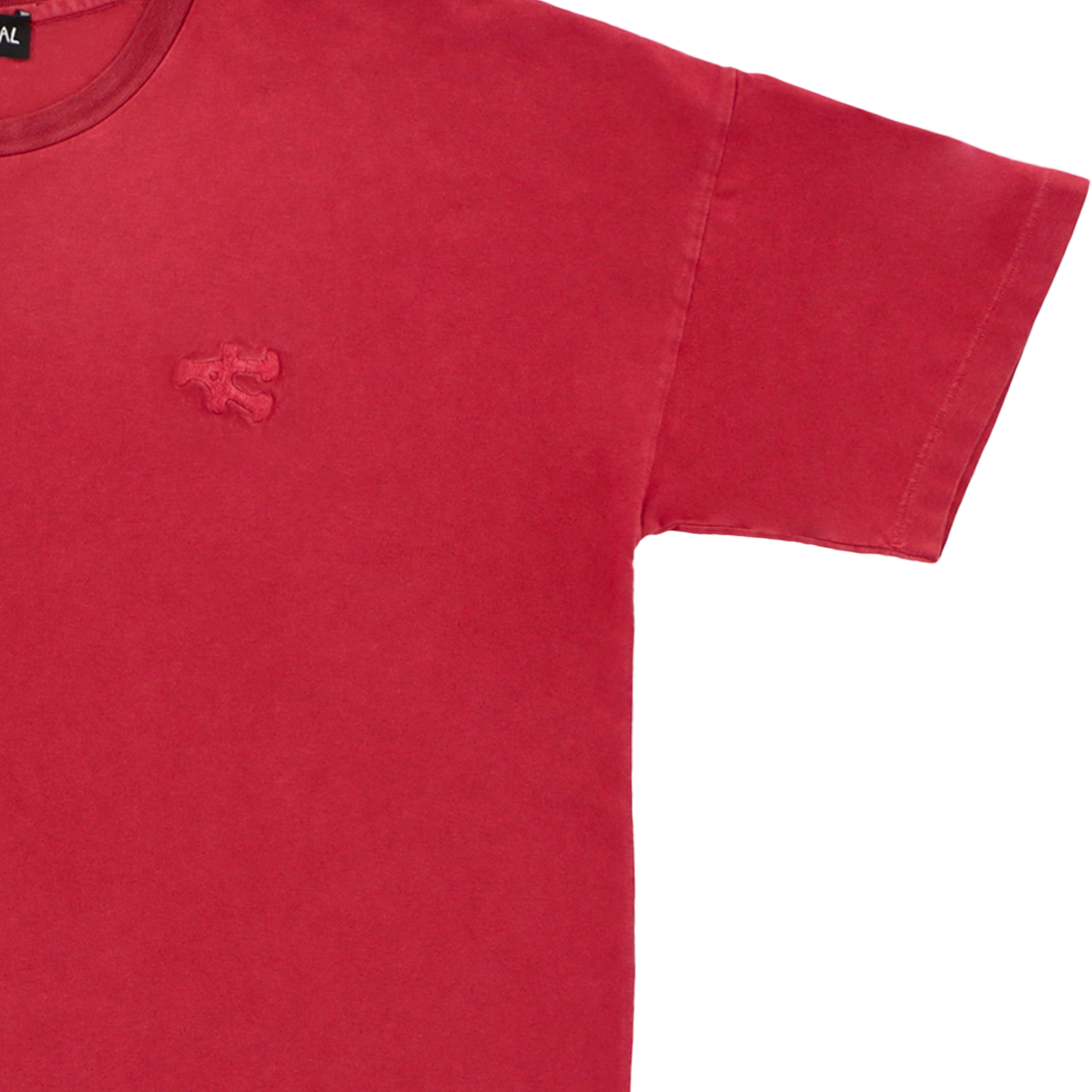 Stone Washed T-Shirt - Red
