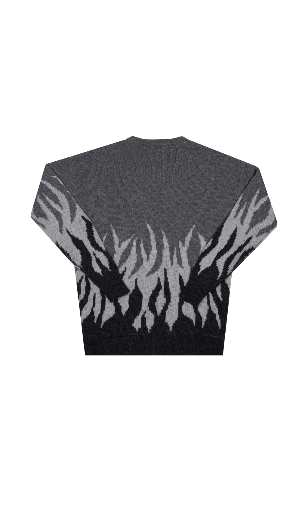 Sweater Jacquard Flame Knit