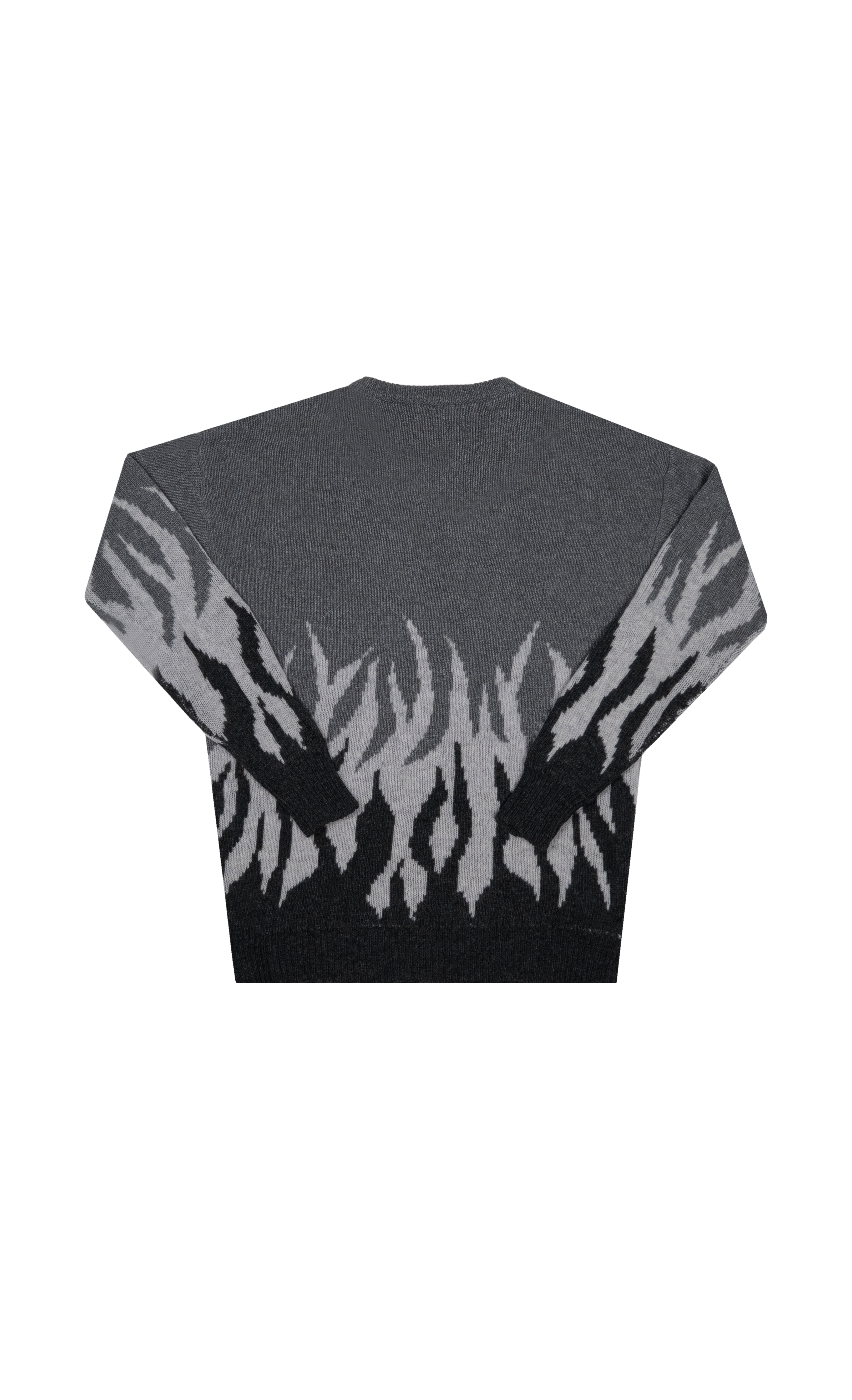 Sweater Jacquard Flame Knit