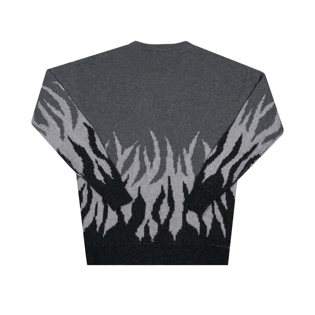 Sweater Jacquard Flame Knit