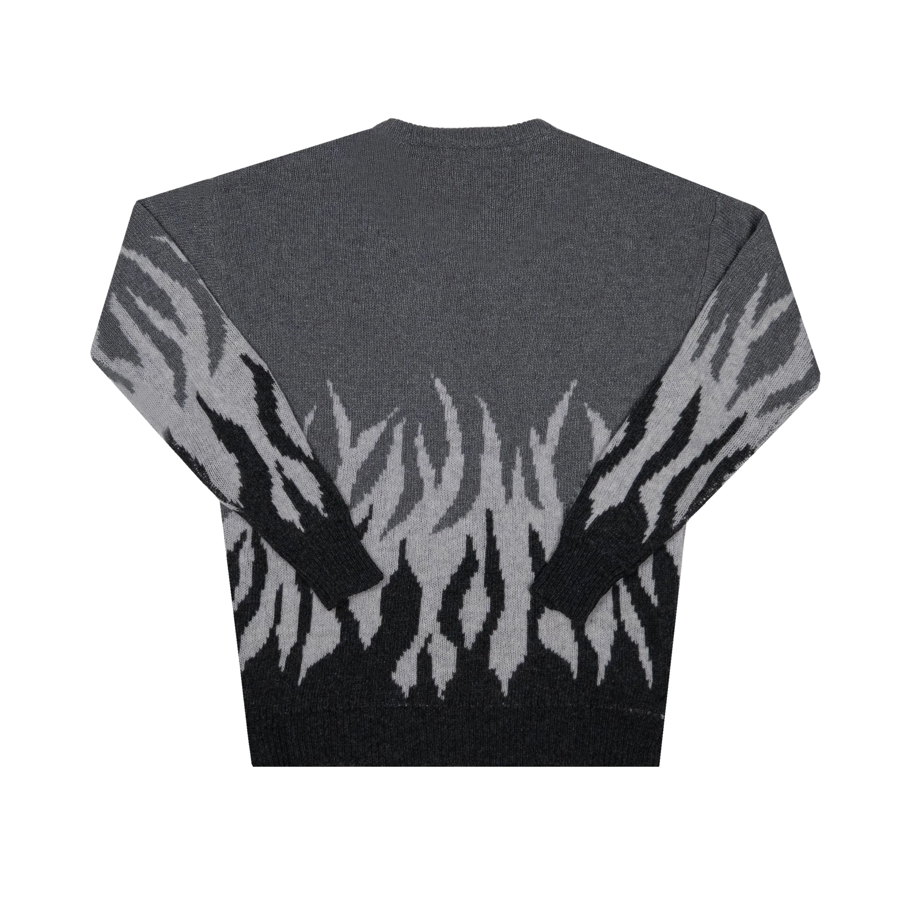 Sweater Jacquard Flame Knit